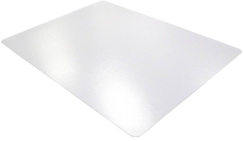 Viking Realspace Standard Chair Mat Polyvinyl Chloride Rectangular Transparent 116 x 150 cm Hard Floor