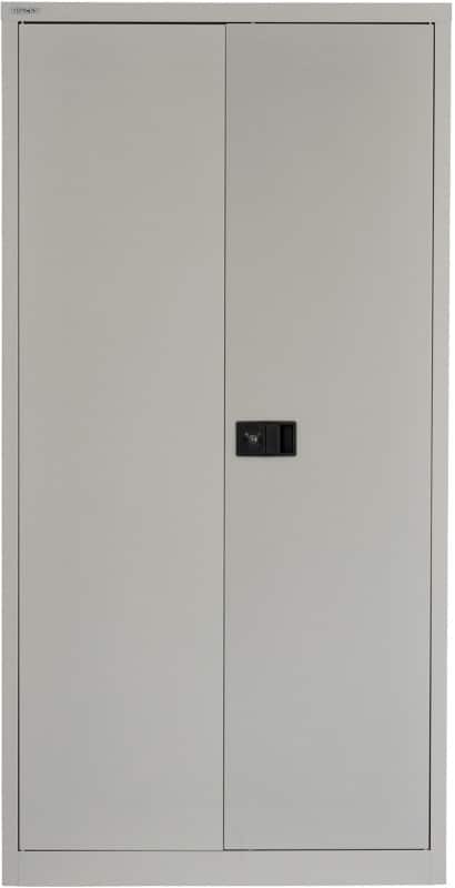 Bisley Regular Door Cupboard Steel 3 Shelves Lockable 914 x 400 x 1,806 mm Grey