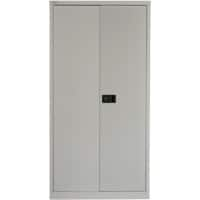 Bisley Regular Door Cupboard Lockable with 3 Shelves Steel E722A03av4 914 x 400 x 1806 mm Goose Grey