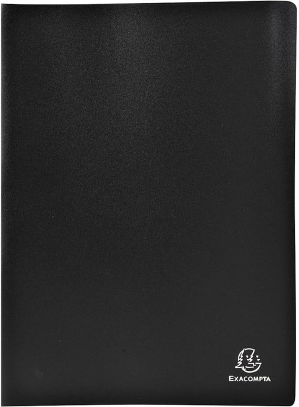 Exacompta 8521E Display Book A4 Black 20 Pockets