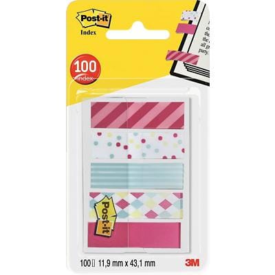 Post-it Index Flags Candy 11.9 x 43.2 mm Assorted 20 x 5 Pack