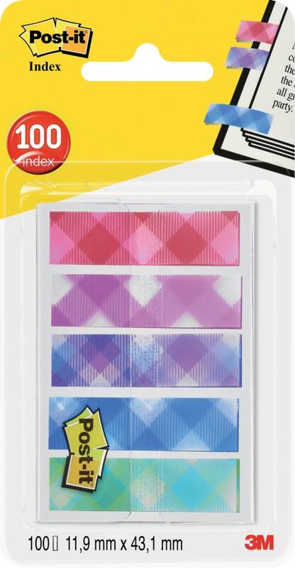 Post-it Index Flags 11.9 x 43.2 mm 684 Assorted 20 Strips