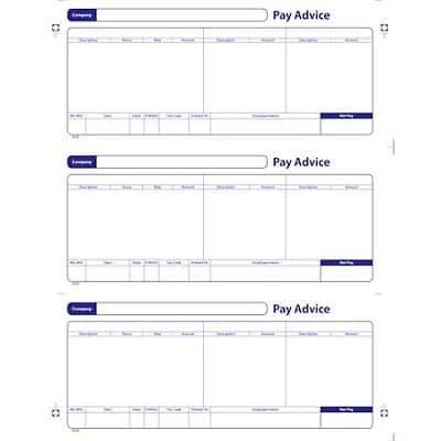 2 Part Payslip Compatible with Sage SE32 Box of 1000