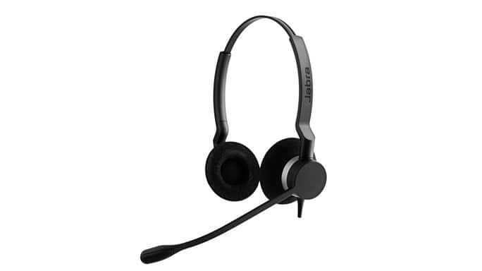 Jabra Biz Wired Headset Over-the-head USB Passive Noise Cancelling With Microphone Stereo 2300 QD