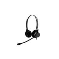 Jabra BIZ 2300 Wired Binaural/Stereo Headset On ear Quick-Disconnect (QD) with Microphone Black