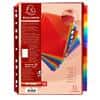 Exacompta Blank Dividers A4 Maxi Assorted Multicolour 12 Part PP (Polypropylene) 11 Holes 4844E