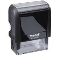 Trodat Custom Text Stamp 4915 Black 2.5 x 2.5 x 7 cm