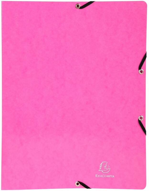 Exacompta 15 mm Ring Binder Pressboard A4 2 Rings Pink 54894E