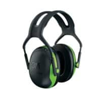 3M Ear Defenders X1A Foam, Plastic Black, Green
