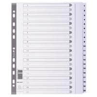 Guildhall Numerical Dividers MWD1-20Z-EW A4+ White 20 tabs paper 1 to 20