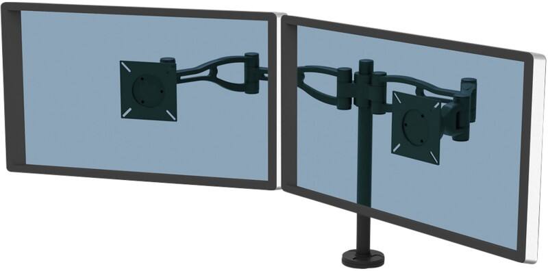 Fellowes Professional Series Dual Monitor Arm Height Adjustable 26 inch Black