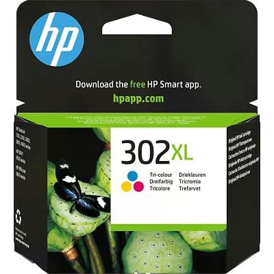 HP 302XL Original Ink Cartridge F6U67AE Cyan, Magenta, Yellow