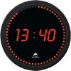 Alba Digital Wall Clock HORLED 30 x 4cm Black