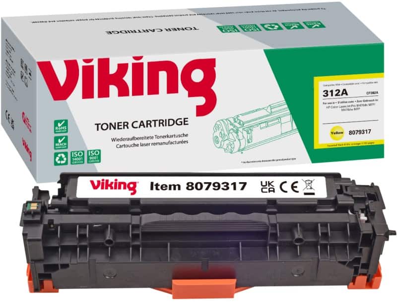 Viking 312A Compatible HP Toner Cartridge CF382A Yellow