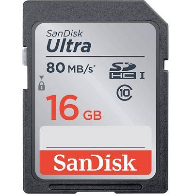 SanDisk SDHC Flash Memory Card UHS-1 16 GB