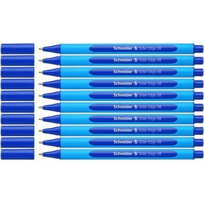 Schneider Slider Edge XB Ballpoint Pen Blue Extra Broad 1.4 mm Non Refillable Pack of 10