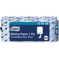 Tork Wiping Paper M2 1 Ply Rolled Blue 6 Rolls of 1125 Sheets