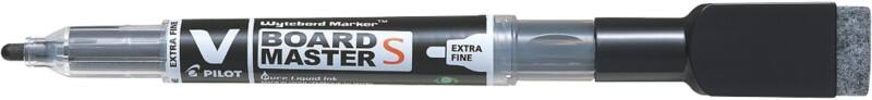 Pilot V-Board Master S Non-permanent Whiteboard Marker Black Extra Fine 72% Recycled Pack of 10