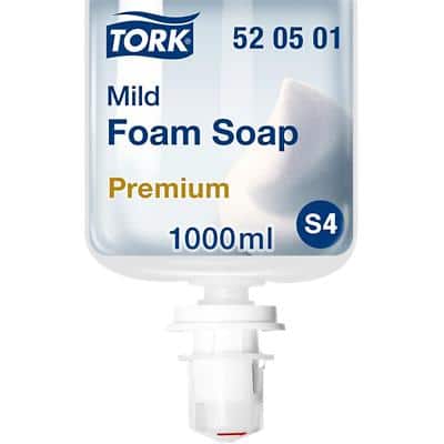Tork Mild Foam Soap - 520501 - Skin-friendly All-purpose Soap for S4 Dispenser Systems - Premium Quality, Fresh Fragrance, 6 x 1000 ml