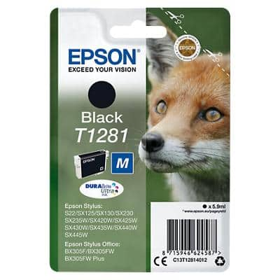 Epson T1281 Original Ink Cartridge C13T12814012 Black