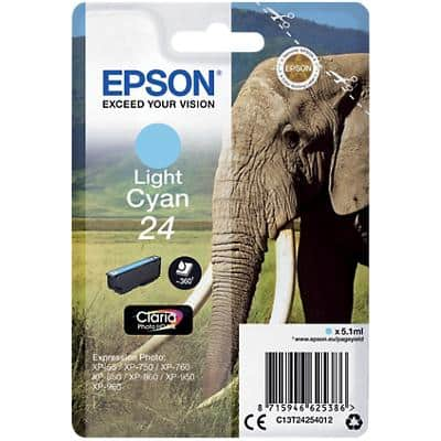 Epson 24 Original Ink Cartridge C13T24254012 Light Cyan