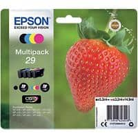 Epson 29 Original Ink Cartridge C13T29864012 Black& 3 Colours Multipack Pack of 4