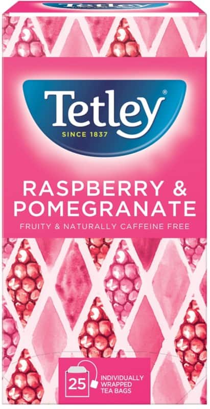 Tetley Raspberry & Pomegranate Tea Bags Pack of 25