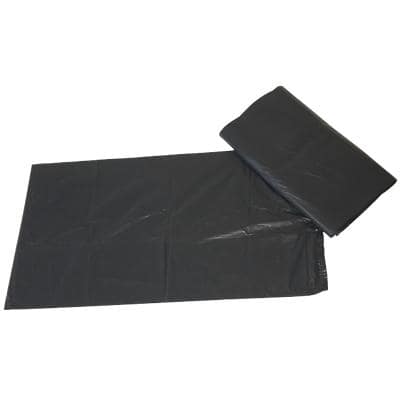 Paclan Medium Duty Bin Bags 130 L Black PE (Polyethylene) 20 Microns Pack of 200