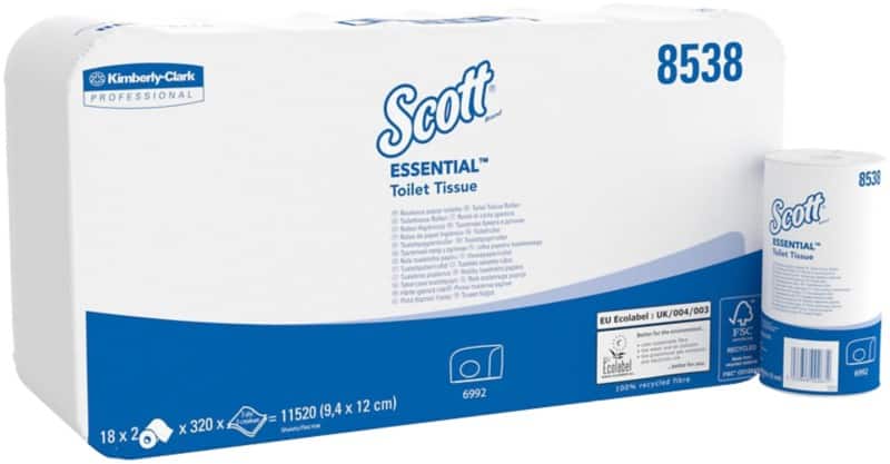 Scott Performance Toilet Paper 2 Ply 8538 320 Sheets Pack of 36