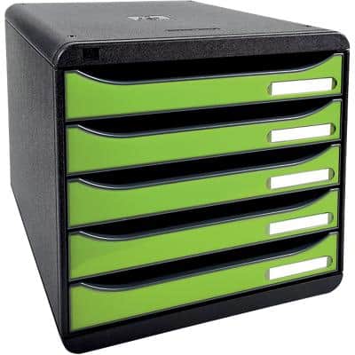 Exacompta Desktop Drawers Big-Box PS Black, Green A4 PS Black, Green 27.8 x 34.7 x 27.1 cm