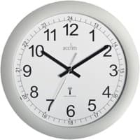 Acctim Analog Wall Clock 74417 30 x 3cm Silver