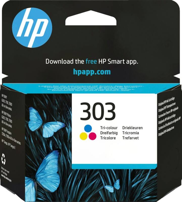 HP 303 Original Ink Cartridge T6N01AE Cyan, Magenta, Yellow