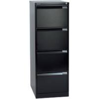 Bisley Filing Cabinet with 4 Lockable Drawers 1643 470 x 620 x 1310mm Black