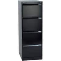Bisley Filing Cabinet with 4 Lockable Drawers 1643 470 x 620 x 1310mm Black