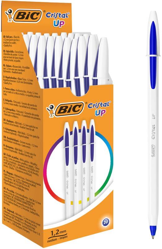 Bic -Re'New Cristal - Pack d stylo + 2 recharges