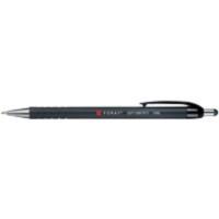 Foray Soft Grip RT-F Retractable Ballpoint Pen Fine 0.3 mm Black Pack of 12