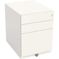 Bisley Pedestal with 3 Lockable Drawers Metal 420 x 565 x 565mm Chalk