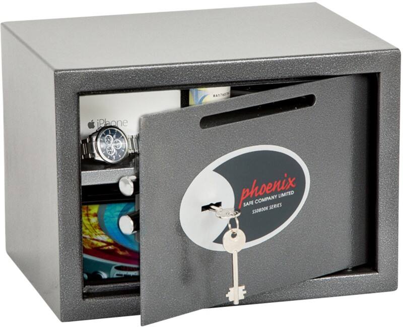 Phoenix Vela Home Deposit Safe Key lock 17 L SS0802KD Grey