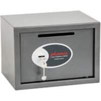 Phoenix Vela Home Deposit Safe Size 2 with Key Lock 17L SS0802KD  250 x 350 x 250mm Metallic Graphite