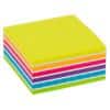 Office Depot Sticky Note Cube 76 x 76 mm Assorted Neon and White 400 Sheets