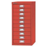 Bisley Multi Drawer Cabinet H2910NL 10 Drawers Red 279 x 380 x 590 mm