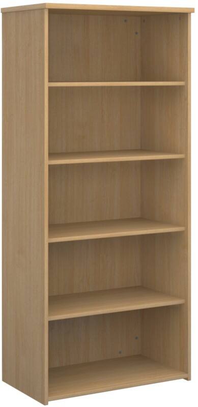 Dams International Bookcase MFC (Melamine Faced Chipboard) 4 Shelves 800 x 470 x 1,790 mm Oak Brown