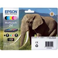 Epson 24 Original Ink Cartridge C13T24284011 Black, Cyan, Light Cyan, Light Magenta, Magenta, Yellow Multipack 6 Pack