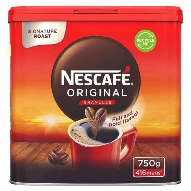 Nescafã© original instant coffee tin instant medium, dark 750 g