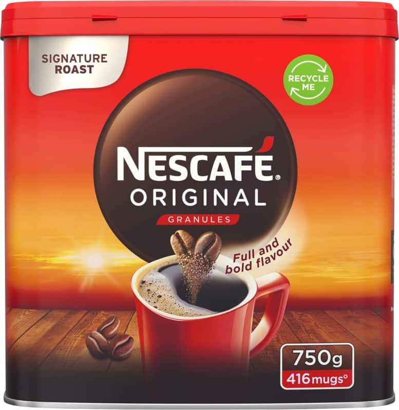 Nescafã© original instant coffee tin instant medium, dark 750 g