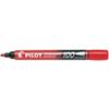 Pilot 100 Permanent Marker Fine Bullet 1 mm Red Non Refillable Pack of 12