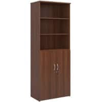 Dams International MFC (Melamine Faced Chipboard) Combination Unit 5 Shelves 800 x 470 x 2,140 mm Brown Walnut