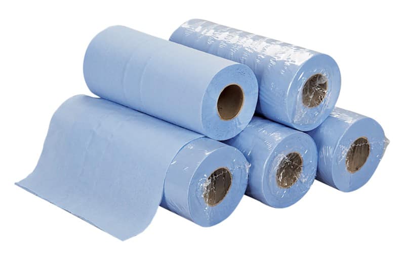 essentials Hygiene Roll Rolled Blue 2 Ply 40 m H2B240DS 18 Rolls of 108 Sheets