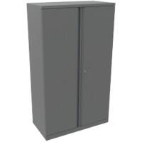 Bisley Double Door Locking Cupboard Lockable with 3 Shelves Metal Essentials 900 x 470 x 1570mm Grey