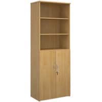 Dams International MFC (Melamine Faced Chipboard) Combination Unit 5 Shelves 800 x 470 x 2,140 mm Brown Oak